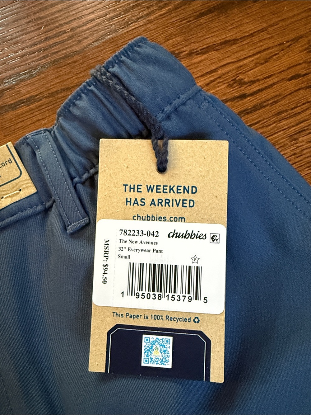 chubbies Men's Royal Blue Performance Chinos- brand new!!! - Picture 4 of 5
